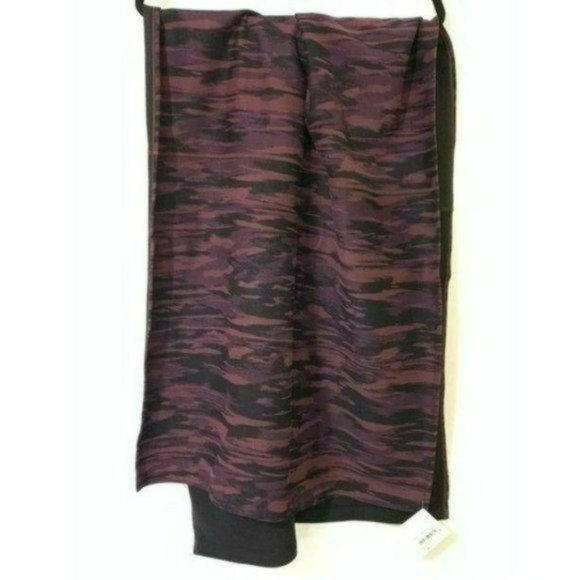 Lululemon Vinyasa Scarf Animal Bordeaux Drama Black and Purple, New - Picture 2 of 3